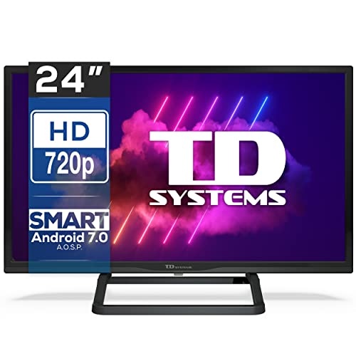 TD Systems - Smart TV 24 Pulgadas - Televisores 3 años de...