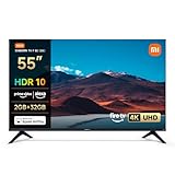 XIAOMI TV F 55, 55 Pulgadas (140 cm), 4K UHD, Smart TV, Fire TV, Control por Voz Alexa, HDR10, MEMC, Modo Game Boost 120Hz, 2GB+32GB, Compatible con Apple AirPlay, 2025